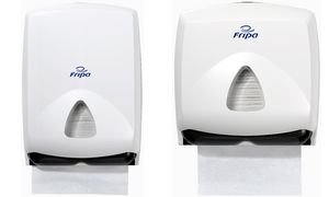 Preisvergleich Produktbild fripa 2340031 Falthandtuch-Spender, Kunststoff, klein, weiß