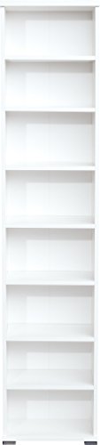 CS Schmalmöbel 9012/49 CD-Regal 49 Rio Art, 44 x 199 x 28 cm, weiß - 3