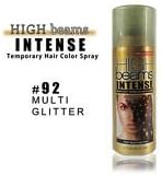 New &amp; Improved High Beams Intense Temporary Spray On Hair Color 2.7oz #92 Multi Glitter