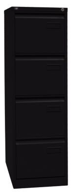 Bisley Hängeregistraturschrank LIGHT, 1-bahnig – 4 Schübe, DIN A4 lichtgrau – Büroschrank Hängeregistraturschrank Karteischrank Registraturschrank - 3