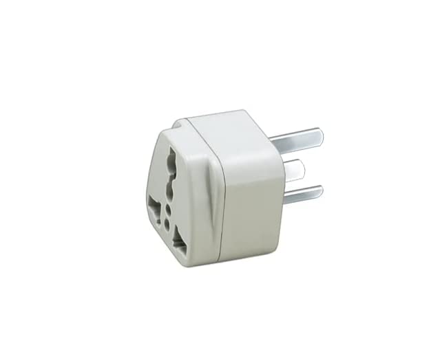 Mute Universal Electrical Conversion Travel Adapter 3 Pin Plug Compatible India to Australia,New Zealand,China & More Type I Plug (Pack of 1)
