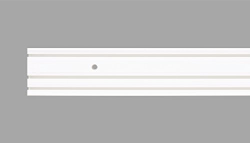 Vorhangschiene / Gardinenschiene 1- und 3-Lauf weiß (3-läufig 160cm) - 4