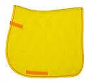 HKM-Cassandra-gp-saddle-cloth-yellow-with-orange-trim-pony-size