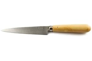 PALLARES SOLSONA Cuchillo Degollar Conejo con Hoja de Acero Carbono y Mango Redondo de Boj - 12 cm
