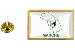 AKACHAFACTORY Akkachafactory - Spilla con bandiera del Paese Cartolina Regione Italia Province gradini