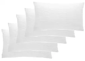 Amazon Brand - Umi, CC Collection & Delux Quality Microfiber Pillow Insert/Filler 17 Inches by 27 Inches - White (Pack of 5)