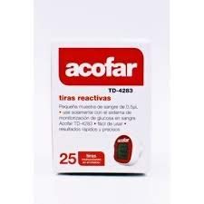 ACOFAR TIRAS REACTIVAS 25 UN Código: 182346
