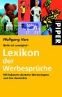 Image de Nichts ist unmöglich! Lexikon der Werbesprüche. 500 bekannte deutsche Werbeslogans und ihre Geschi