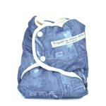 Nature Babies Cozyfit all in one nappy (Denim Print)