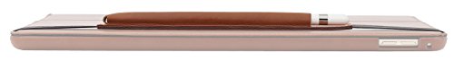 StilGut Pencil-Halter für Apple 12,9″ iPad Pro aus echtem Leder. Stift-Halterung zur sicheren Aufbewahrung des Apple Pens, Cognac - 5