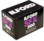 Velocidad media Ilford SFX200, película de 35mm, Rollo de 36 exposiciones