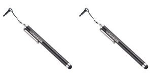 2x Schwarz Stylus Pens für iPhone, iPad, iPod, Galaxy Tab, Galaxy S2, Galaxy S3, Blackberry Google Nexus, Odys nächstes Odys Noon, Galaxy Note, Acer Iconia, Odys Neo, Arnova, Odys Look, Intenso Tab, Ipad Mini, , HTC, Acer, Prestigio Multipad, Playbook, und viele weitere touch Screen Handys und Tablets