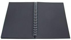 Black Spiral Notebook Crafts Square Photo Album, 300 mm