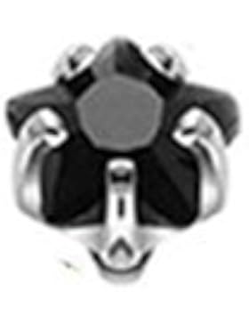 Paula & Fritz® Dermal Anchor Aufsatz Star 4mm in 9 Farben schwarz SAS33-4-K