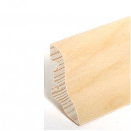 Preisvergleich Produktbild Südbrock Sockelleisten "Potsdam" - Birke lackiert (Echtholzfurnier - 22.40.8)