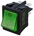 Produktbild ROCKER SWITCH, 20A, GREEN, DP, OFF-ON SX8211881E110000 By MOLVENO