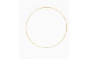 NaDeco Metallring in Gold beschichtet, wählbar in den Größen 20, 30,40 und 50cm Metallringe zum Basteln Drahtring zum Basteln Wickeltechnik Hoops Traumfänger Ring Makramee Ring, Größe:Ø 30 cm