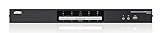 kvm switch dual monitor dvi vga DVI-Zweischirm-KVMP-Switch mit 4 Ports, USB 2.0-Unterstützung und 2.1-Kanal-Surround-Sound-Übertragung