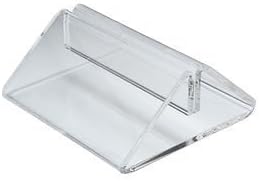 Pack Of 5 X Clear Plastic 70mm Perspex Tent Type Menu Poster Card Holders 3426 by Glitz Distribution