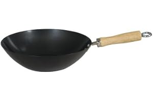 DEXAM Swift Wok Anti-adhésif Acier carbone 27 cm