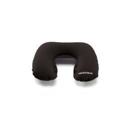 Swiss Travel Pillow Pouch Neck Inflatible Rest Black By Swiss