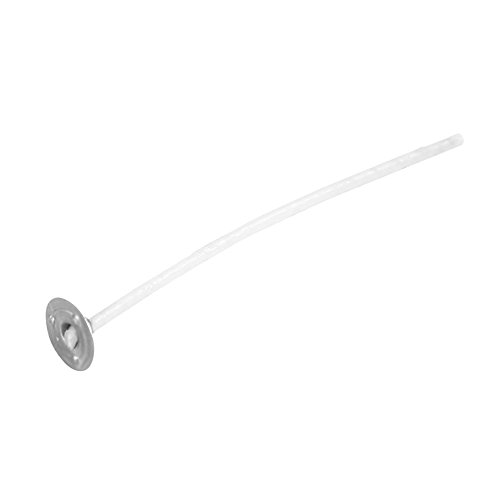 Natürliche Flachdocht Gewachste Runddocht Kerzendocht für Kerzenherstellung mit Fuß 8/10/12/14/15/20cm, 100 Stück (20cm) - 3