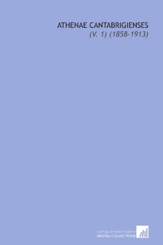 Preisvergleich Produktbild Athenae Cantabrigienses: (V. 1) (1858-1913)