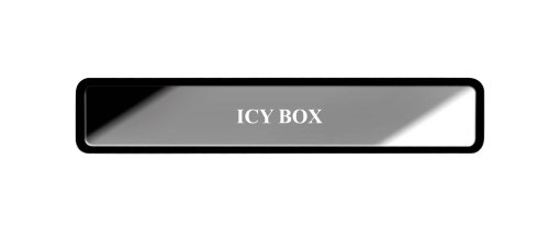Icy Box IB-290StUS-B Externes Gehäuse für 2,5" (6,35 cm) SATA HDD/SSD mit USB 2.0 & eSATA Anschluss, Aluminium, Kunstledertasche, schwarz