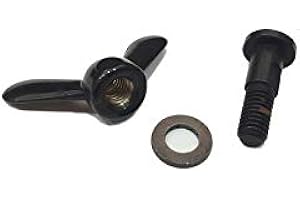 PROXEL VITE A GALLETTO PER ANTENNE CON ATTACCO A GALLETTO IN VERSIONE CROMATA O NERA (Versione Controdado, Nero)