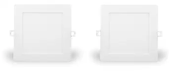 Syska SSK-PA2706E-6-15W-S 15-Watt Square LED Panel Light (Pack of 2, Yellow)