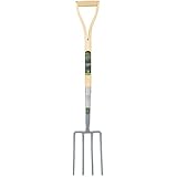 Spear &amp; Jackson Kew Gardens 1680SYDKEW Carbon Steel Digging Fork, Blue