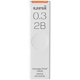uni Smudge-Proof Leads Refill for Mechanical Pencil | 0.3mm | 2B | 25pcs