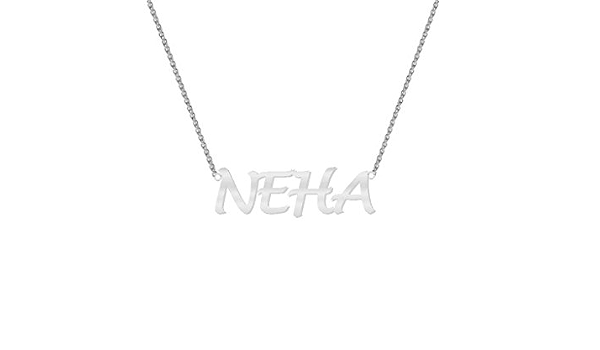 Buy Jewelzon Silver Neha Name Pendent 