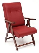 Liberoshopping Sillón molisana sintética reclinable Relax 4 Posiciones Silla Sofá Cojín Sofá Acolchado Burdeos