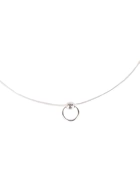 Halskette 'MIRA' 51013 Collar Necklace SM Gothic Ring der O Kette Fetisch O-Ring BDSM Sklave Fetish Meister Sub...