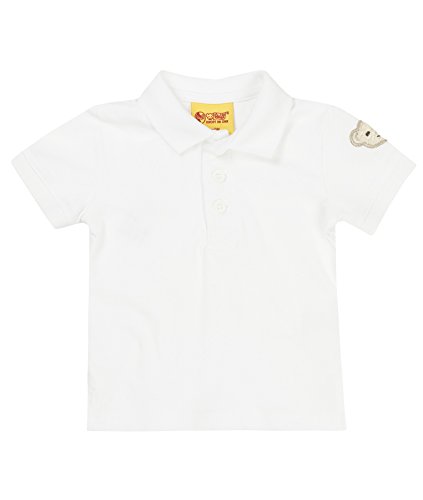 Steiff – 1/4 Arm 9916861 Unisex Baby Polo Poloshirt -  white - 9-12 Months