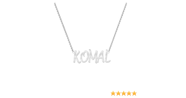 Buy Jewelzon Silver KOMAL capital Name 