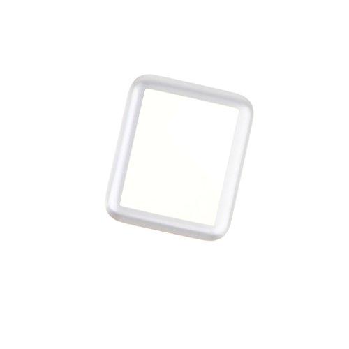 Preisvergleich Produktbild perfk 42mm Ultardünn Displayschutzfolie Hartglas Schutzfolien Ganzkörper Abdeckung aus Gehärtetes Glas für iWatch Series - Silber