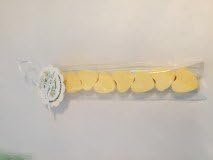 8 x Lush lovehearts mini heart shaped bath bombs Wedding favours freshly made in UK (Lemon twist)