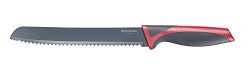 Westmark Brotmesser, Wellenschliff, Gesamtlänge: 32,7 cm, Rostfreier Edelstahl/Kunststoff, Anthrazit/Rot, 14552280