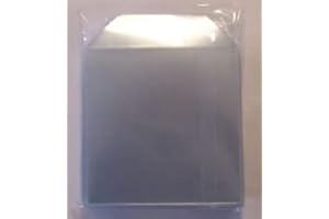 Vision Media Lot de 100 Pochettes en Plastique avec Rabat pour DVD/CD