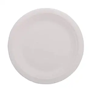 KRUM Sugarcane Bagasse and Rice Straw Biodegradable Plates - Pack of 50