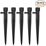 Deyard Sistema de Irrigación Riego por Goteo para Jardín 50 Piezas Mangueras de 4/7 mm Kit de Irrigación Ajustable de 360 Grados para Jardines Invernadero y Lechos de Flores