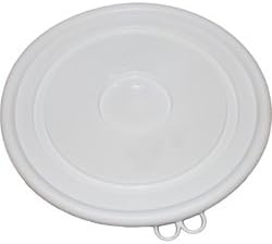 Teko Plastic 10 Litre Capacity Bucket Lid, White, 30 x 30 x 30 cm