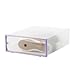 Produktbild CCChaRLes Faltbare Klare Kunststoff Schuhboxen Lagerung Organizer Stapelbare Boot Tidy Box Display - Purpurn