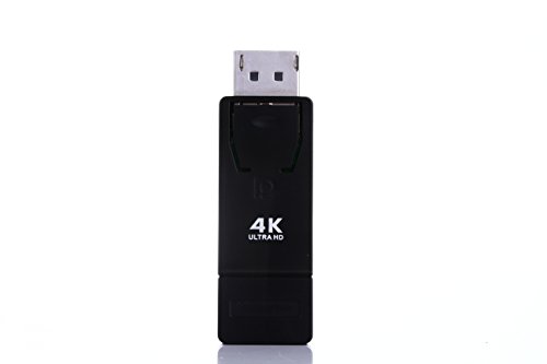 DP auf HDMI 4K Adapter, 4U DisplayPort Mann zu HDMI weiblichen Ultra HD Adapter-Verbindungsstück-Unterstützung 4K * 2K & 3D Audio / Video für Laptop / PC zu HDTV / Projektor, Schwarzes - 3