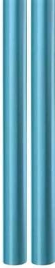 3m Plain Foil Effect Metallic Gift Wrapping Paper Roll - 2x1.5m - Electric Blue