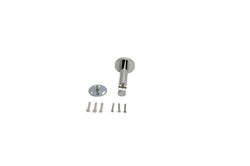 PREISHIT Gardinenstange Vorhangstange „Moderna“, Chrom weiss ausziehbar 130-240cm – ohne Ringe - 2