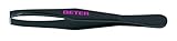 . Beter Tweezers With Straight Tip Black Steel 1 Pz