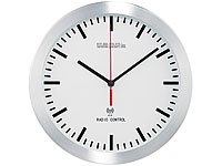 PEARL Elegante Funk-Wanduhr im Alugehäuse - 9